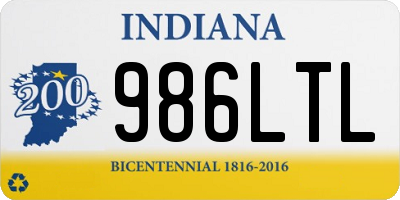 IN license plate 986LTL