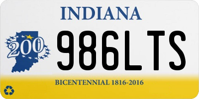 IN license plate 986LTS