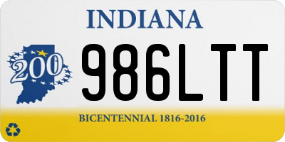 IN license plate 986LTT