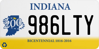 IN license plate 986LTY