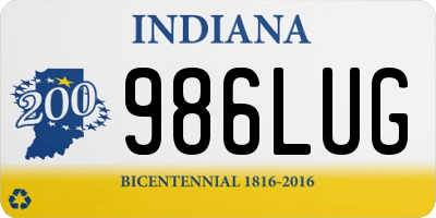 IN license plate 986LUG