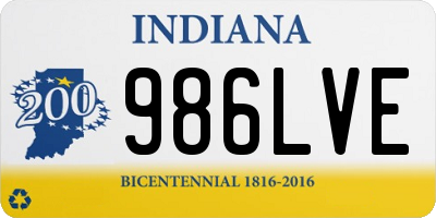 IN license plate 986LVE