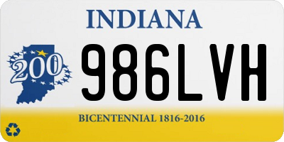 IN license plate 986LVH