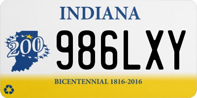 IN license plate 986LXY