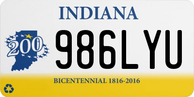 IN license plate 986LYU