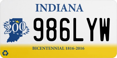 IN license plate 986LYW