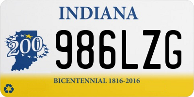 IN license plate 986LZG