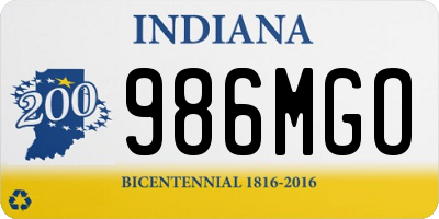 IN license plate 986MGO