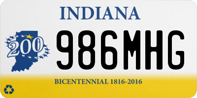 IN license plate 986MHG