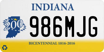 IN license plate 986MJG