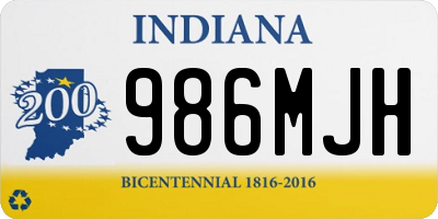 IN license plate 986MJH