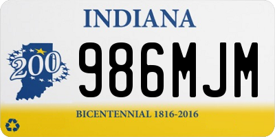 IN license plate 986MJM