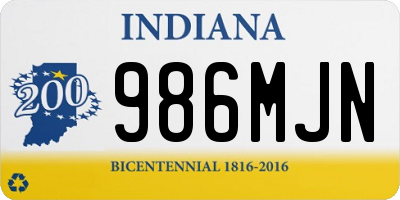 IN license plate 986MJN