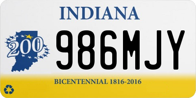 IN license plate 986MJY