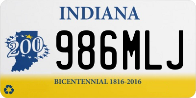 IN license plate 986MLJ