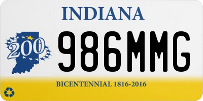 IN license plate 986MMG