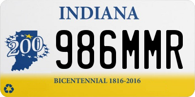 IN license plate 986MMR