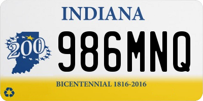 IN license plate 986MNQ