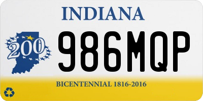IN license plate 986MQP