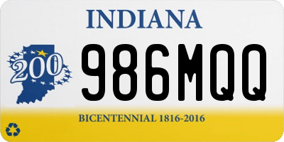 IN license plate 986MQQ