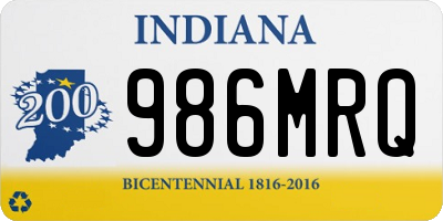 IN license plate 986MRQ