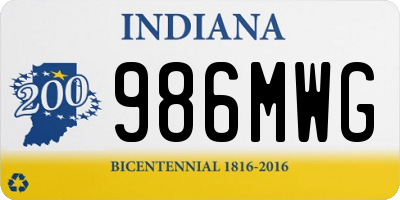 IN license plate 986MWG