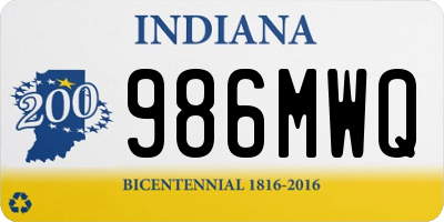 IN license plate 986MWQ
