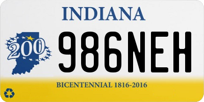 IN license plate 986NEH