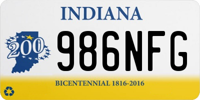 IN license plate 986NFG