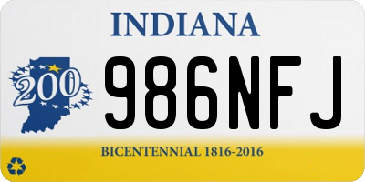IN license plate 986NFJ