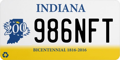 IN license plate 986NFT