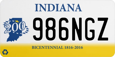 IN license plate 986NGZ