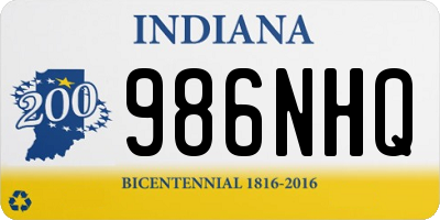 IN license plate 986NHQ