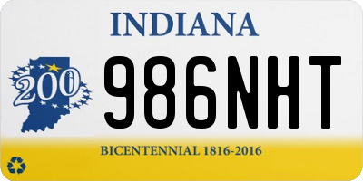 IN license plate 986NHT
