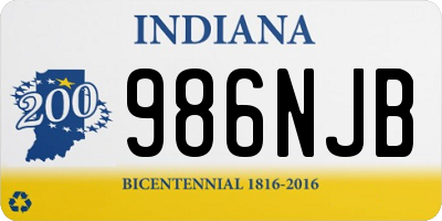 IN license plate 986NJB