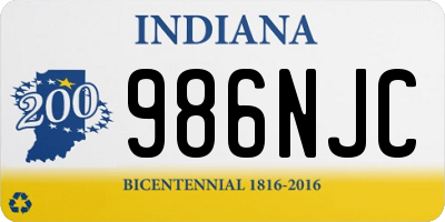 IN license plate 986NJC