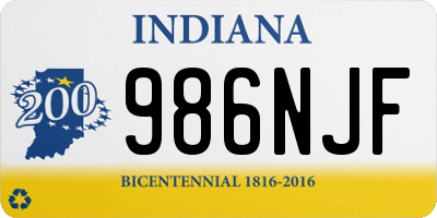 IN license plate 986NJF