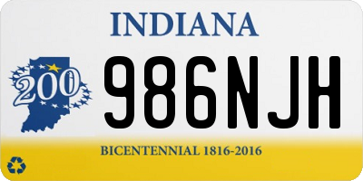 IN license plate 986NJH