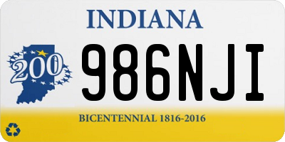 IN license plate 986NJI