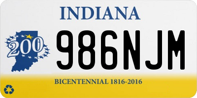 IN license plate 986NJM