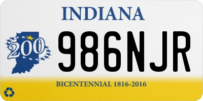 IN license plate 986NJR