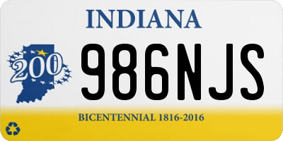 IN license plate 986NJS