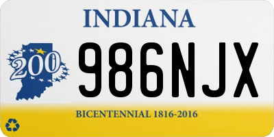 IN license plate 986NJX