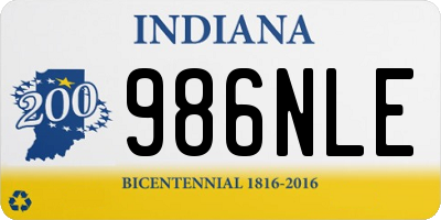 IN license plate 986NLE