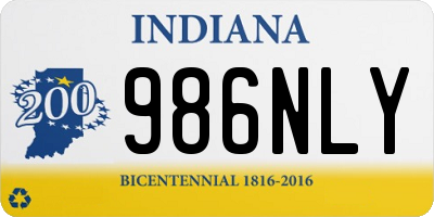IN license plate 986NLY