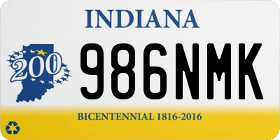 IN license plate 986NMK