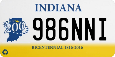 IN license plate 986NNI