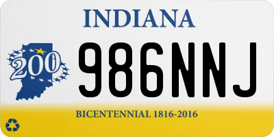 IN license plate 986NNJ