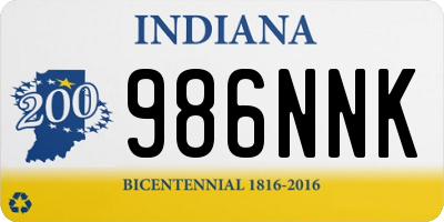 IN license plate 986NNK