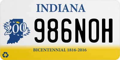 IN license plate 986NOH